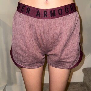 Purple athletic wear shorts, Under Armour
